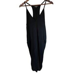 Wild Fable Women Racerback VNeck Pocket Jumpsuit XS Black Casual Lounge Basic